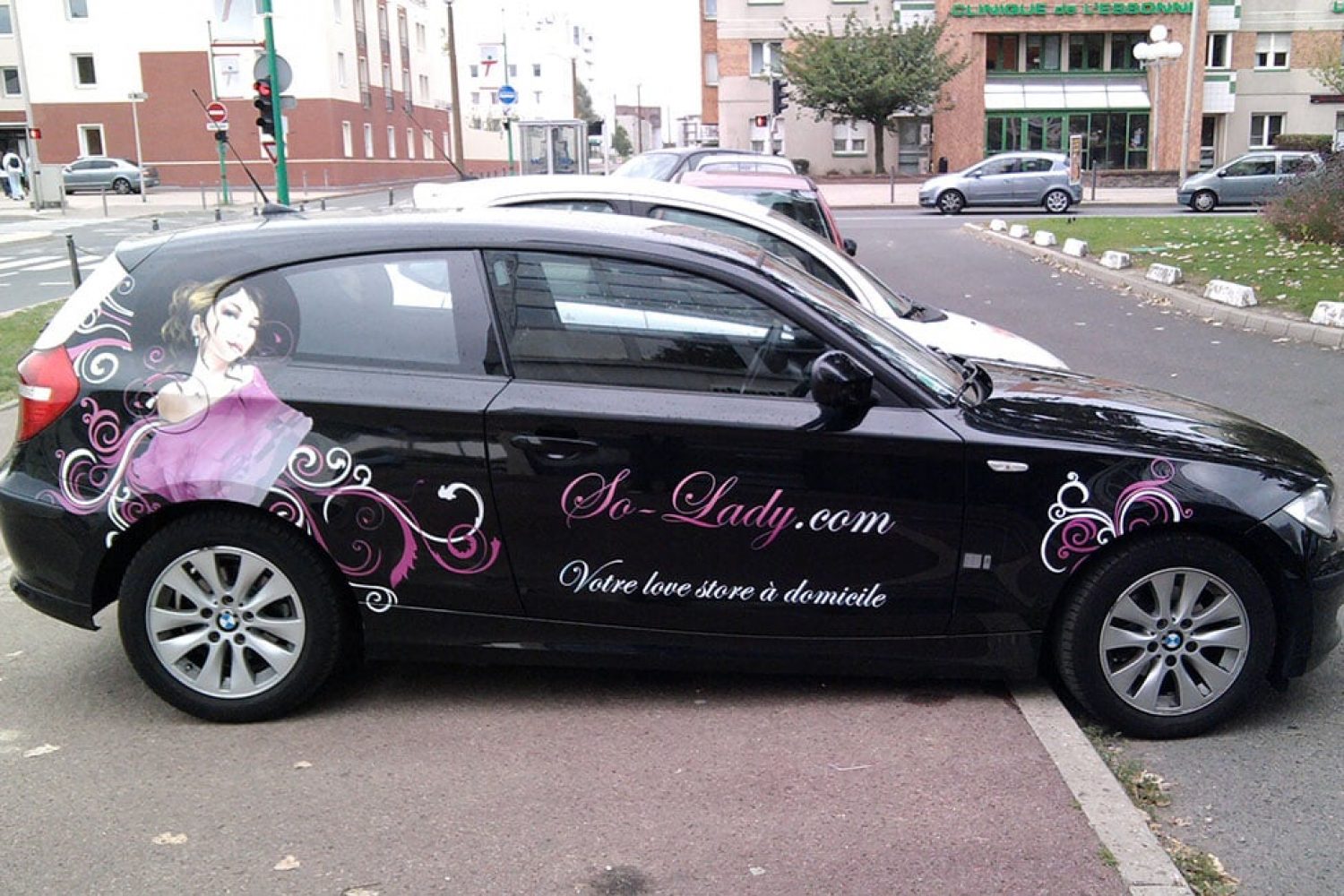Marquage publicitaire pour la société SO-LADY.COM